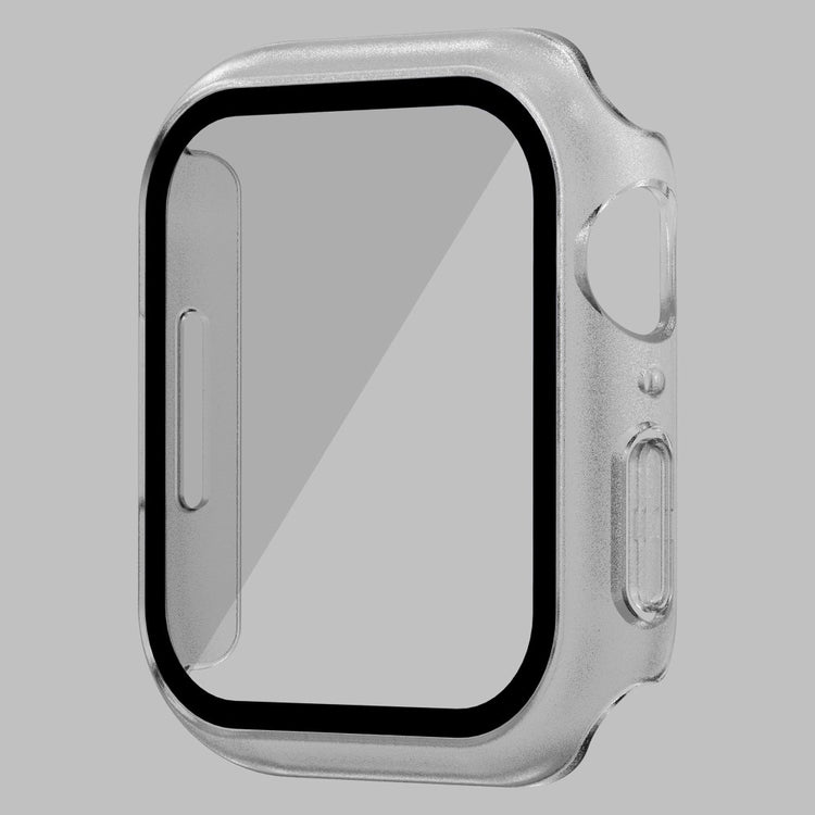 Vildt Godt Apple Watch Series 7 41mm Cover med Skærmbeskytter i Plastik og Hærdet Glas - Gennemsigtig#serie_4