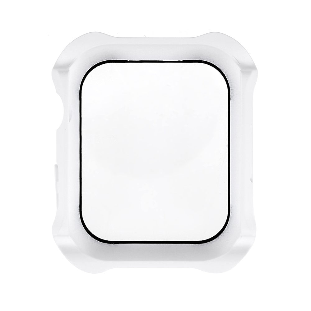 Mega Fed Apple Watch Series 7 41mm Cover med Skærmbeskytter i Plastik og Hærdet Glas - Hvid#serie_5