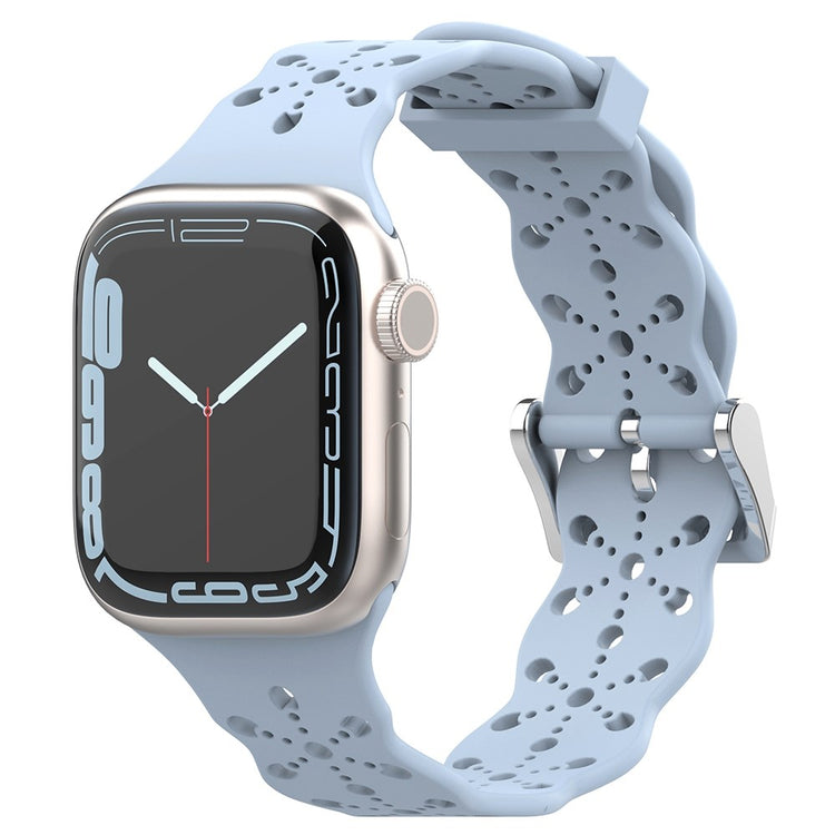 Helt vildt fed Apple Watch Series 7 41mm Silikone Urrem - Blå#serie_11