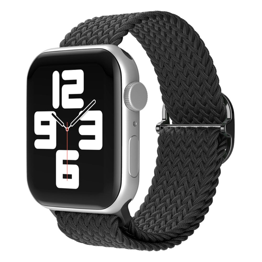 Vildt skøn Apple Watch Series 7 41mm Stof Urrem - Sort#serie_2