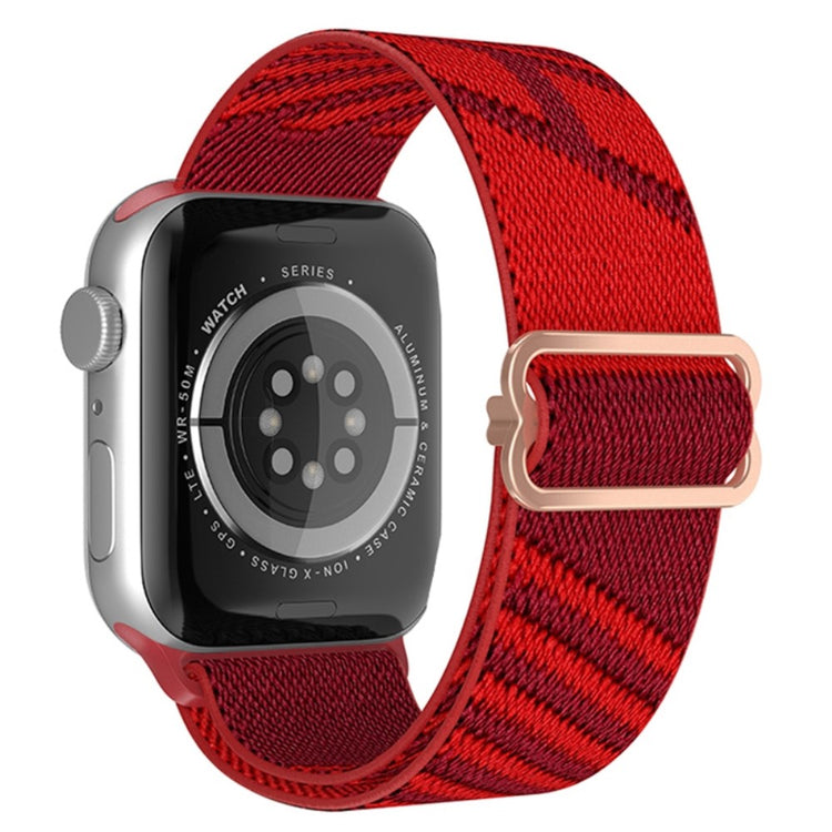 Vildt holdbart Apple Watch Series 7 41mm Nylon Rem - Rød#serie_2