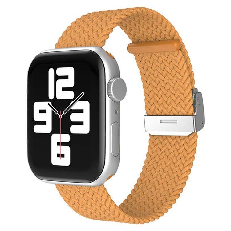 Helt vildt hårdfør Apple Watch Series 7 41mm Stof Urrem - Gul#serie_13