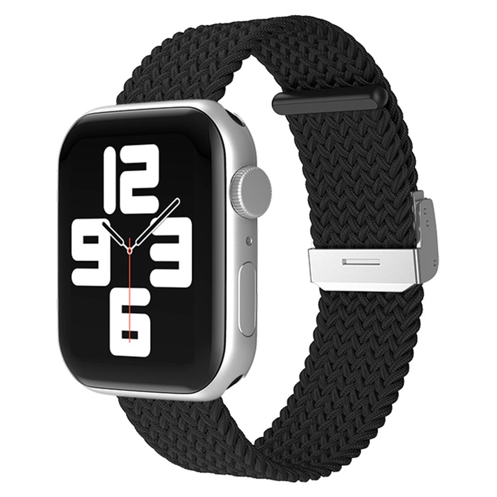 Helt vildt fantastisk Apple Watch Series 7 41mm Stof Urrem - Sort#serie_1