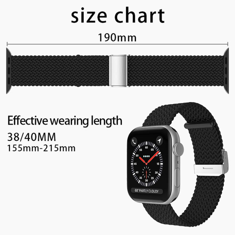 Helt vildt fantastisk Apple Watch Series 7 41mm Stof Urrem - Grøn#serie_10