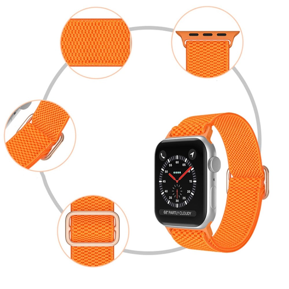 Mega fint Apple Watch Series 7 41mm Stof Urrem - Orange#serie_7