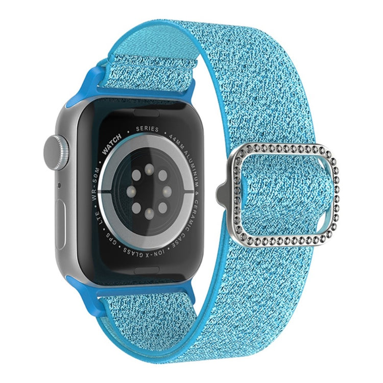 Rigtigt cool Apple Watch Series 7 41mm Nylon Rem - Blå#serie_11