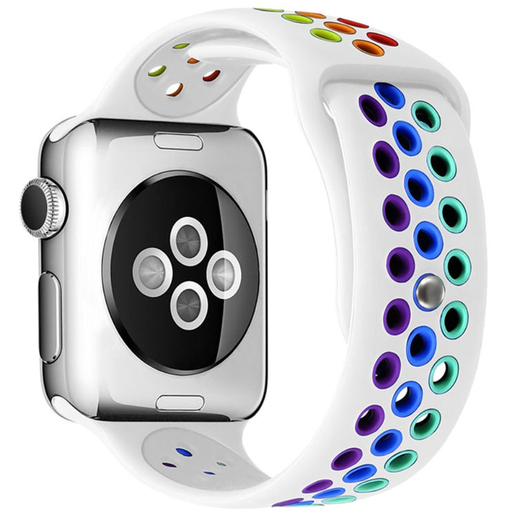 Vildt fed Apple Watch Series 7 41mm Silikone Rem - Hvid#serie_3