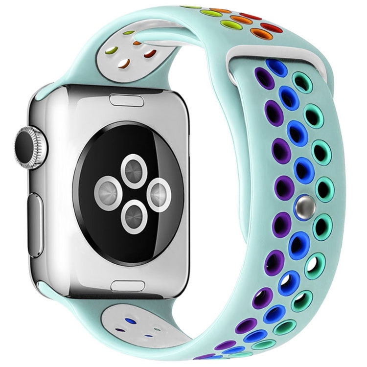 Vildt fed Apple Watch Series 7 41mm Silikone Rem - Blå#serie_7