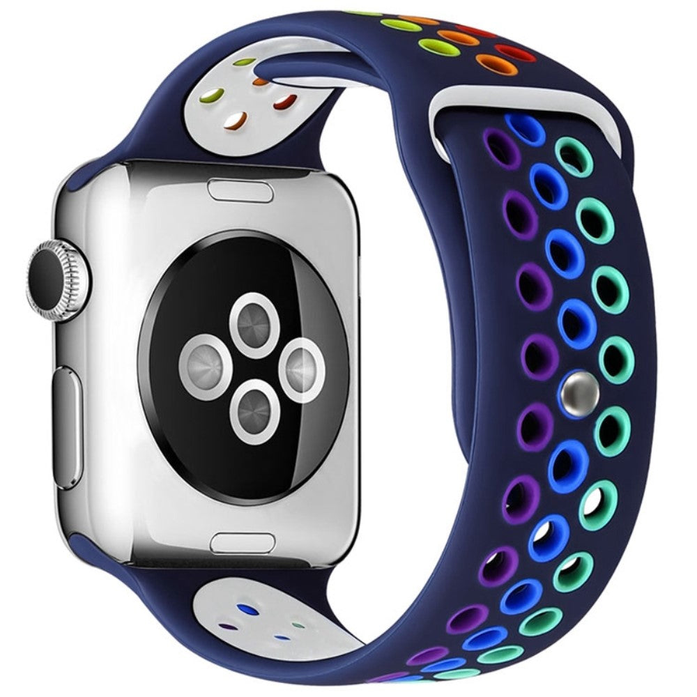 Vildt fed Apple Watch Series 7 41mm Silikone Rem - Blå#serie_9