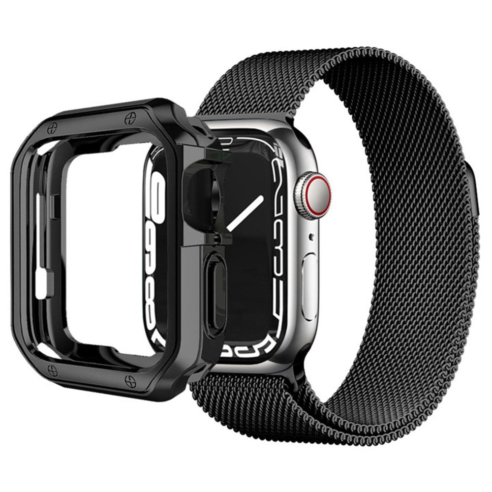 Apple Watch Series 7 41mm  Silikone Bumper  - Sort#serie_1