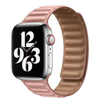 Helt vildt fint Universal Apple Ægte læder Urrem - Pink#serie_13