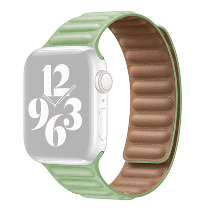 Mega kønt Universal Apple Ægte læder Rem - Grøn#serie_3