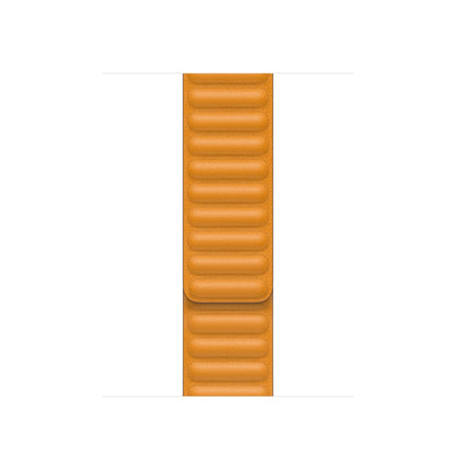 Helt vildt fint Universal Apple Ægte læder Urrem - Orange#serie_8