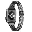 Mega Elegancki Apple Smartwatch Metal I Stras Uniwersalne Pasek
