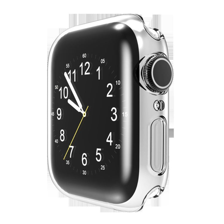 Meget Fed Apple Watch Series 7 45mm Cover med Skærmbeskytter i Silikone - Hvid#serie_010