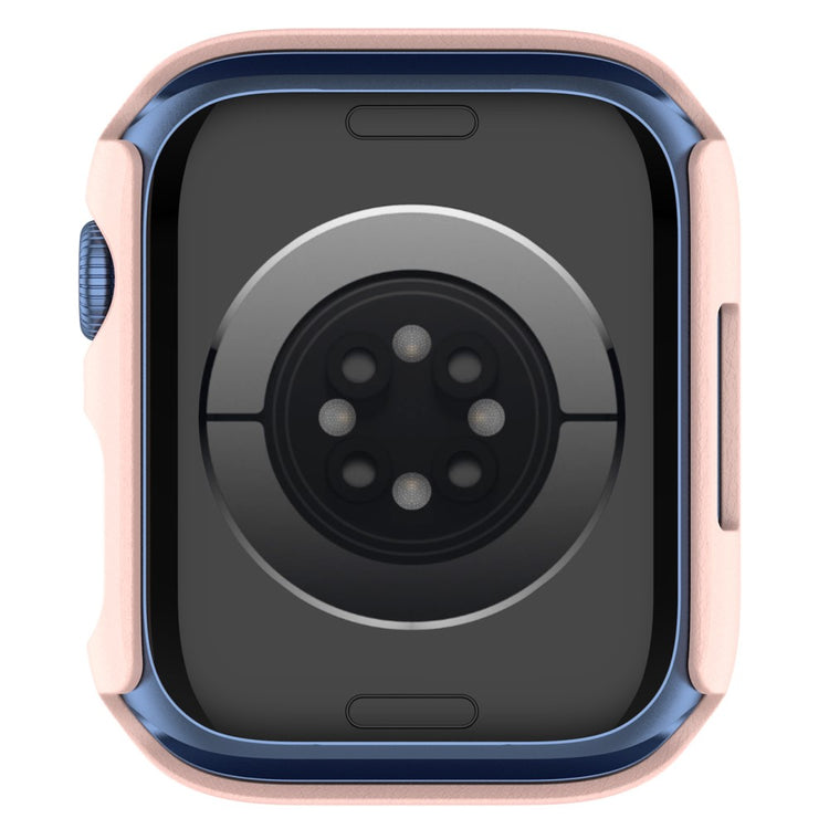 Fed Apple Watch Series 7 45mm Cover med Skærmbeskytter i Plastik og Hærdet Glas - Pink#serie_2