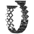 Bardzo Elegancki Apple Watch Series 7 45mm Metal I Stras Pasek