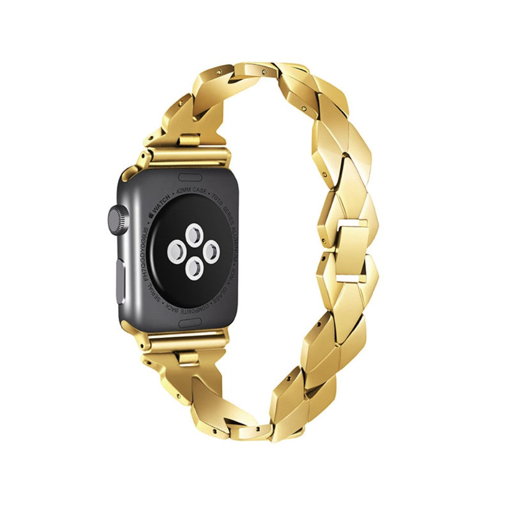 Vildt godt Apple Watch Series 7 45mm Metal Rem - Guld#serie_2