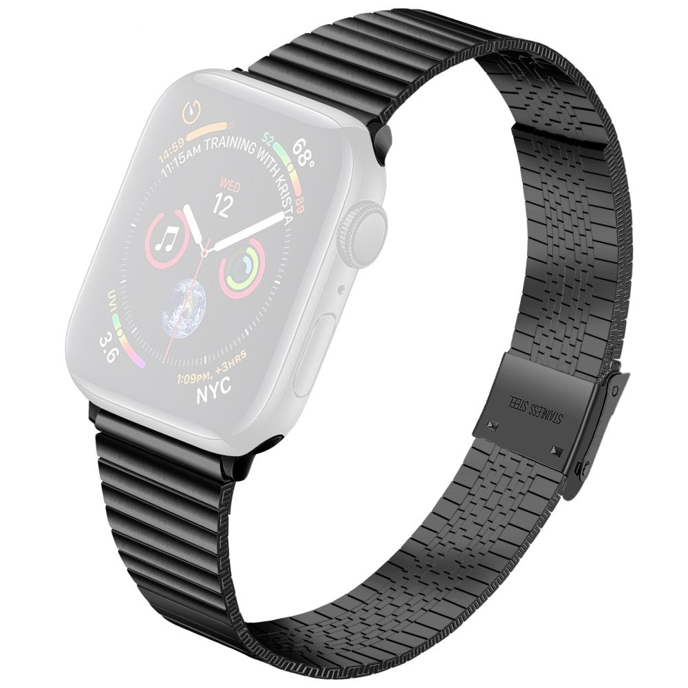 Helt vildt fint Apple Watch Series 7 45mm Metal Rem - Sort#serie_1