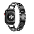 Super Słodki Apple Watch Series 7 45mm Metal I Stras Pasek
