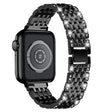 Super Modny Apple Watch Series 7 45mm Metal I Stras Pasek
