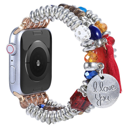 Meget godt Apple Watch Series 7 45mm Nylon Rem - Flerfarvet#serie_2
