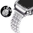 Absolutnie Stylowy Apple Watch Series 7 45mm Metal I Stras Pasek