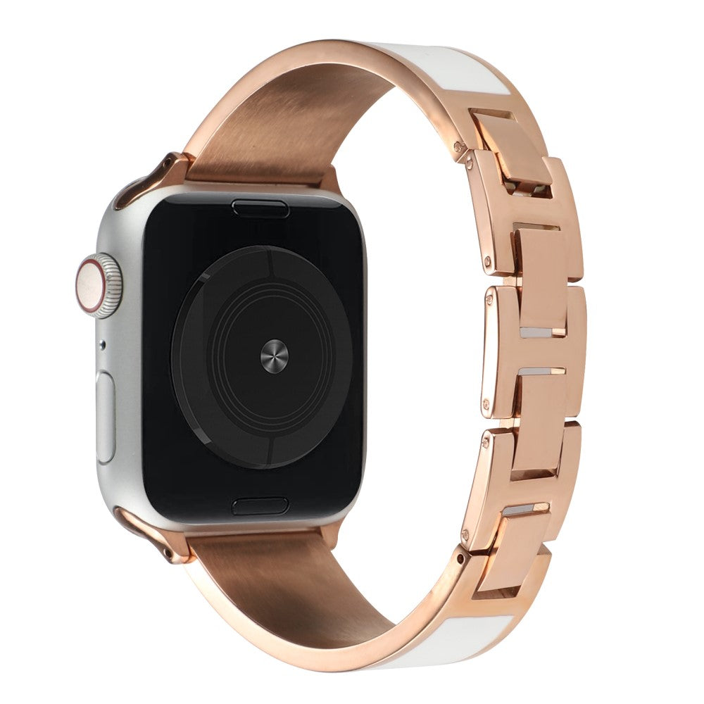 Super flot Apple Watch Series 7 45mm Metal Rem - Hvid#serie_2