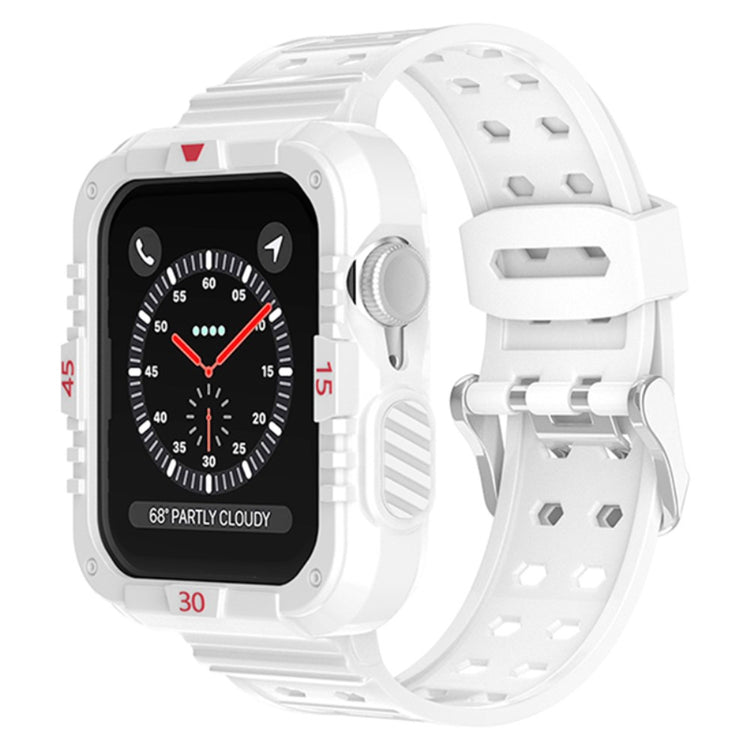 Vildt fint Apple Watch Series 7 45mm Silikone Rem - Hvid#serie_3