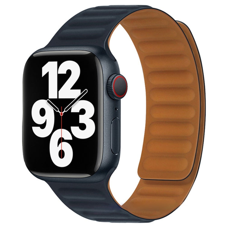 Stilren Apple Watch Series 7 45mm Silikone Rem - Blå#serie_20