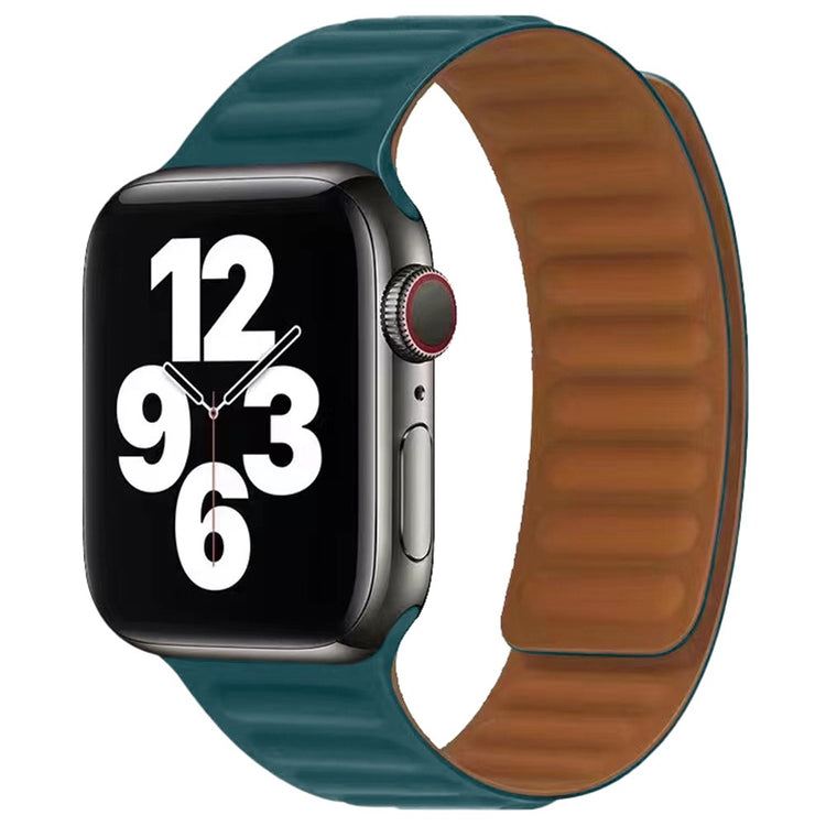 Stilren Apple Watch Series 7 45mm Silikone Rem - Blå#serie_6