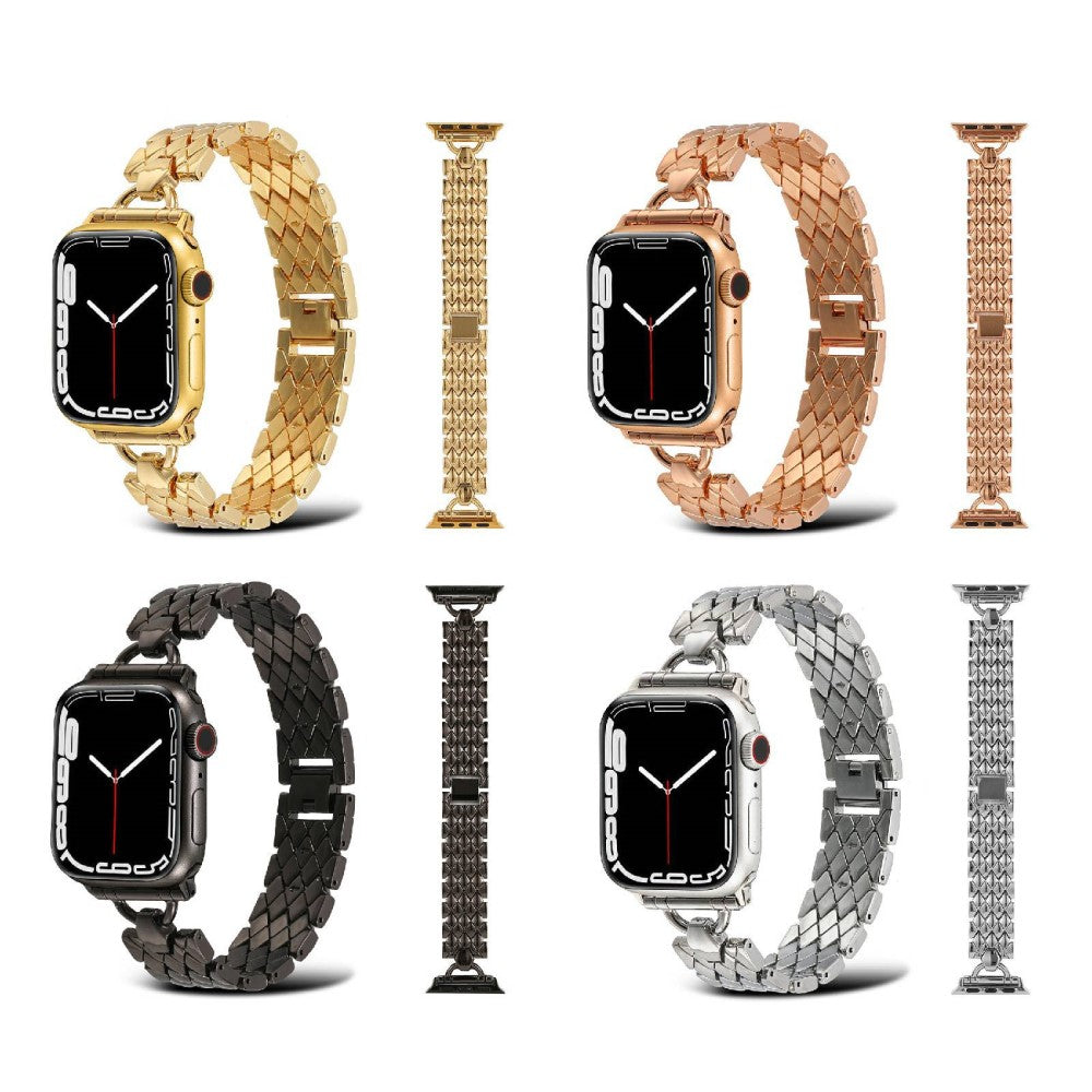 Stilren Apple Watch Series 7 45mm Metal Urrem - Guld#serie_4