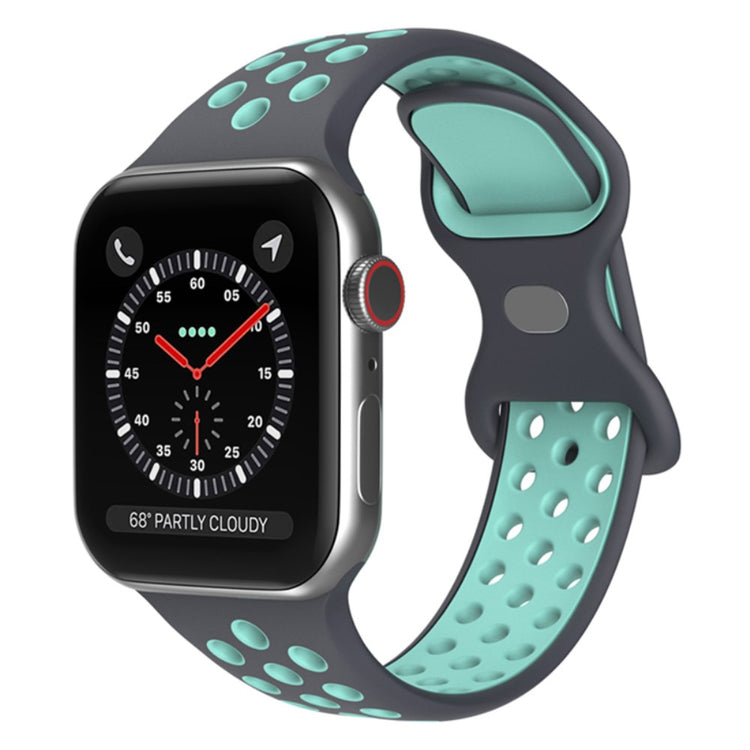 Super fantastisk Apple Watch Series 7 45mm Silikone Urrem - Sølv#serie_15