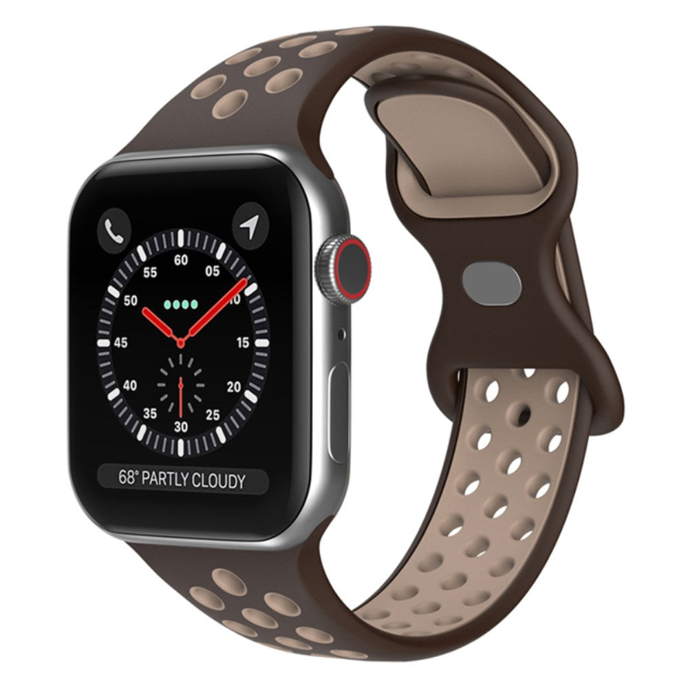 Super fantastisk Apple Watch Series 7 45mm Silikone Urrem - Brun#serie_19