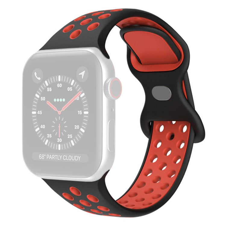 Sejt Apple Watch Series 7 45mm Silikone Rem - Sort#serie_8