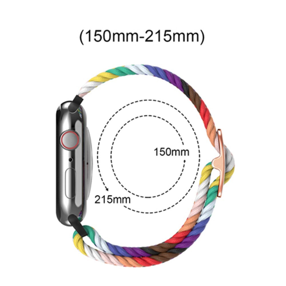 Mega godt Apple Watch Series 7 45mm Stof Urrem - Sølv#serie_16