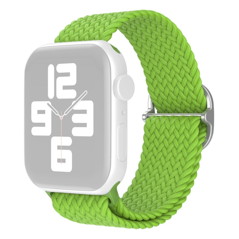 Slidstærk Apple Watch Series 7 45mm Nylon Rem - Grøn#serie_8