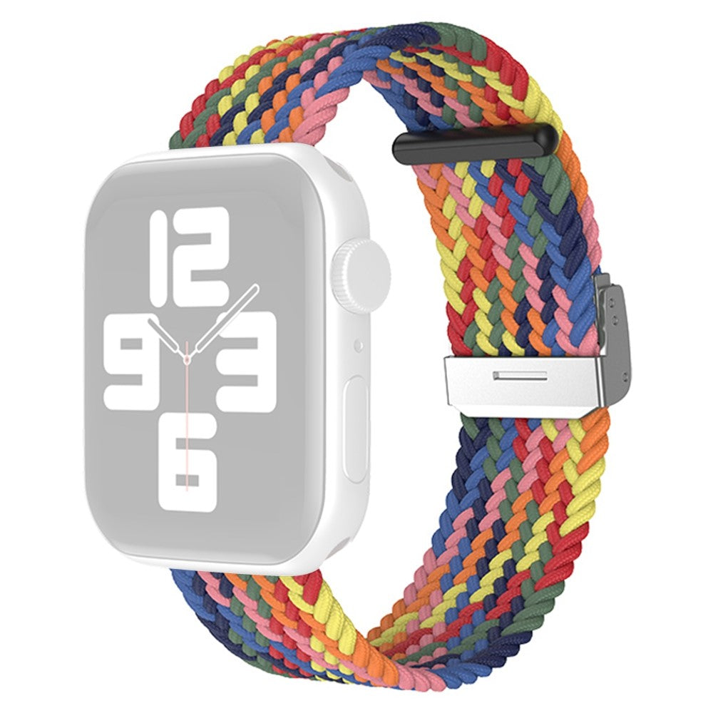 Super skøn Apple Watch Series 7 45mm Nylon Rem - Flerfarvet#serie_11