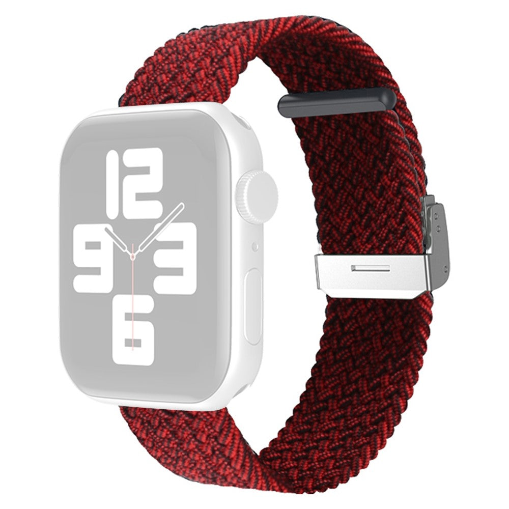 Super skøn Apple Watch Series 7 45mm Nylon Rem - Rød#serie_8