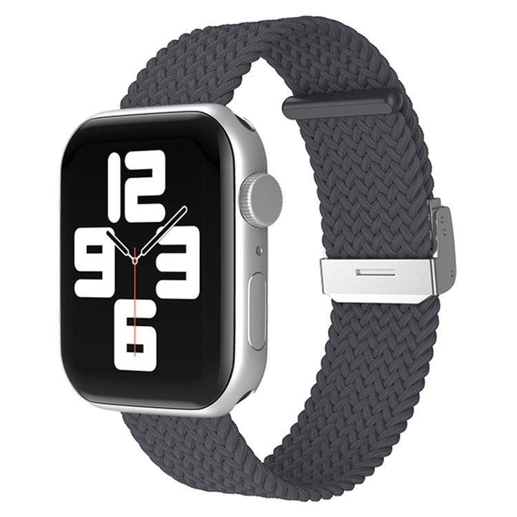 Rigtigt hårdfør Apple Watch Series 7 45mm Stof Urrem - Sølv#serie_9