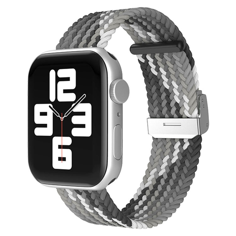 Holdbart Apple Watch Series 7 45mm Stof Urrem - Sølv#serie_18