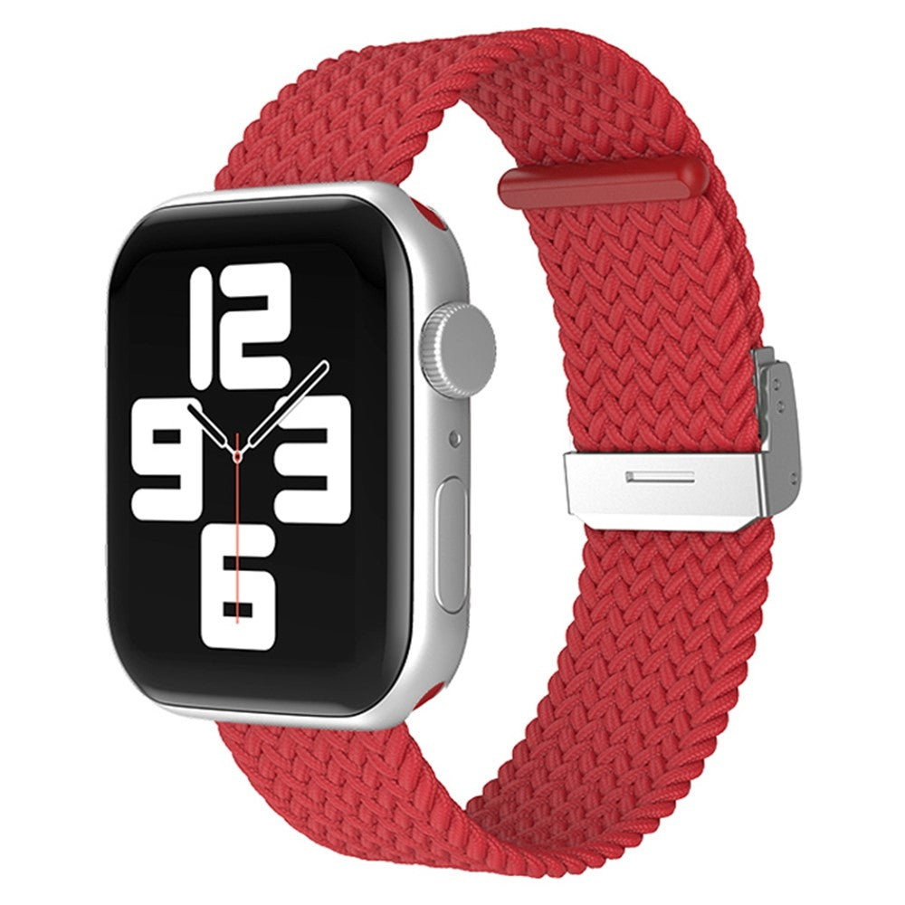 Holdbart Apple Watch Series 7 45mm Stof Urrem - Rød#serie_2