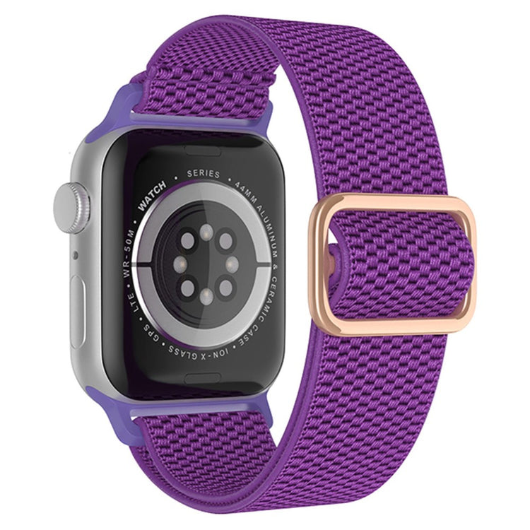 Solid Apple Watch Series 7 45mm Nylon Rem - Lilla#serie_10