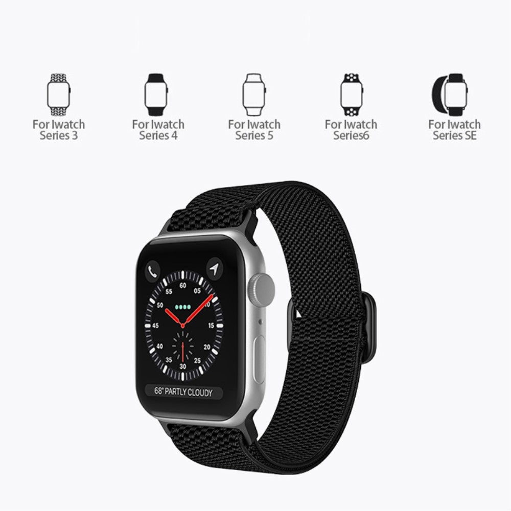 Vildt fantastisk Apple Watch Series 7 45mm Stof Urrem - Grøn#serie_11