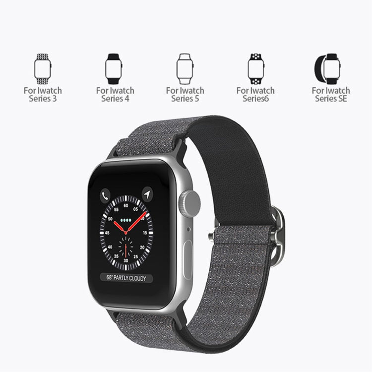 Mega fint Apple Watch Series 7 45mm Stof Urrem - Blå#serie_11