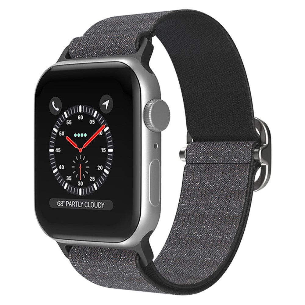 Mega fint Apple Watch Series 7 45mm Stof Urrem - Sort#serie_2