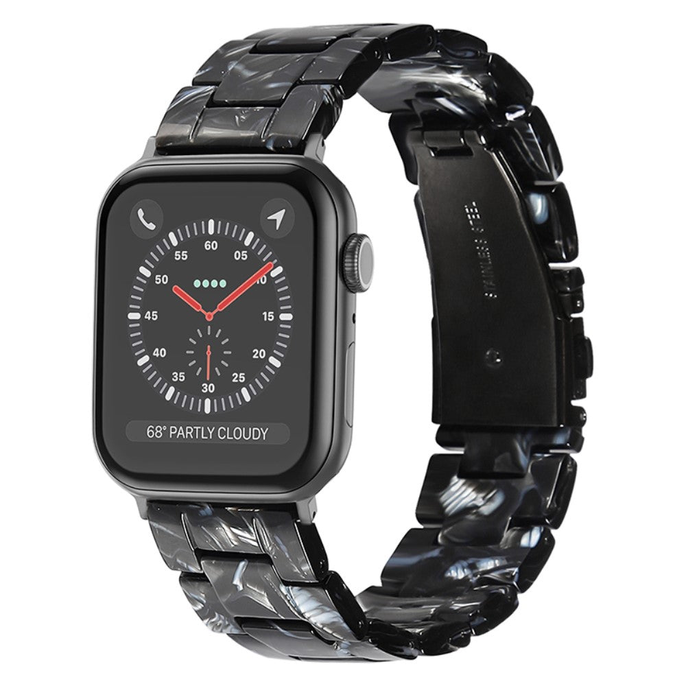 Mega komfortabel Apple Watch Series 7 45mm  Urrem - Sort#serie_2