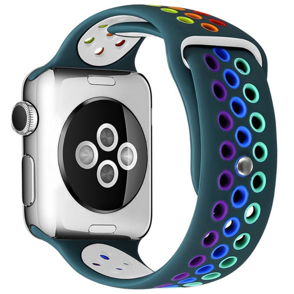 Mega fint Apple Watch Series 7 45mm Silikone Rem - Grøn#serie_1