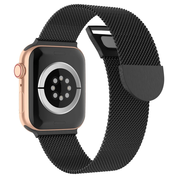 Rigtigt slidstærk Apple Watch Series 7 45mm Metal Rem - Sort#serie_6