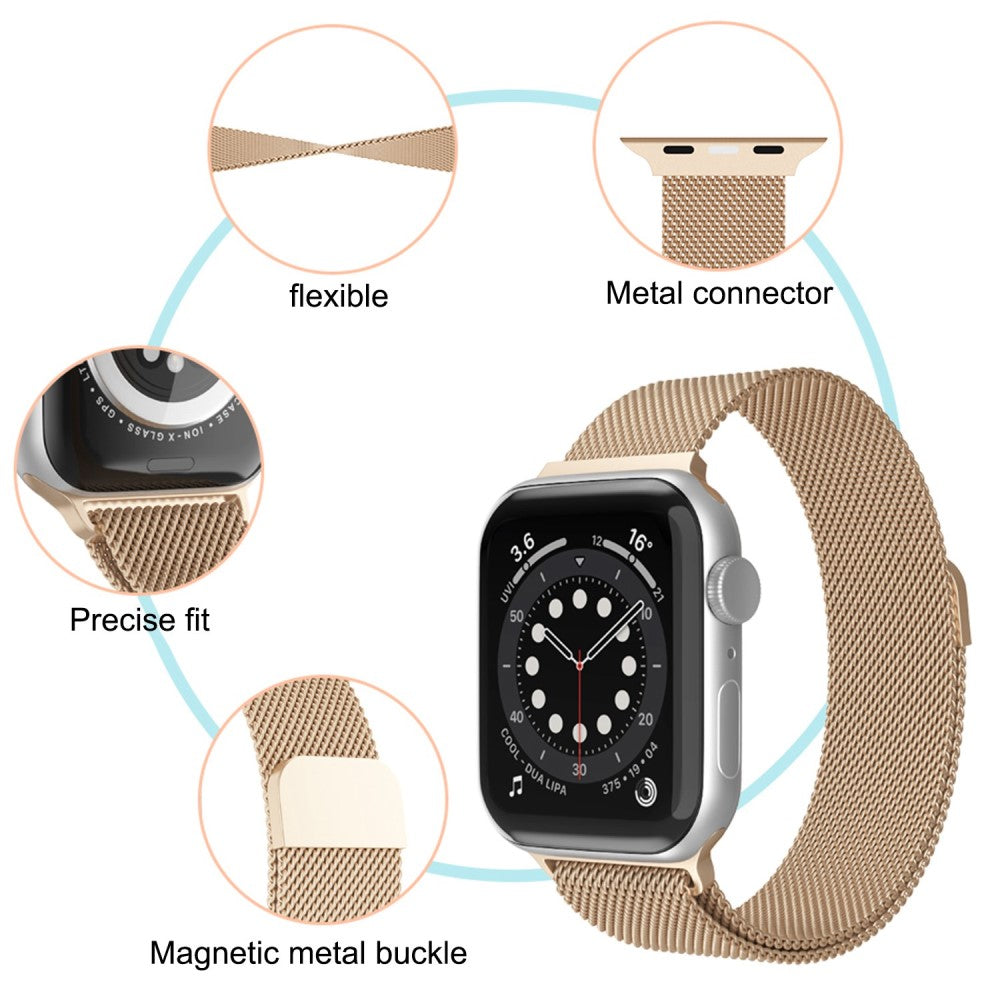 Helt vildt smuk Apple Watch Series 7 45mm Metal Urrem - Lilla#serie_11